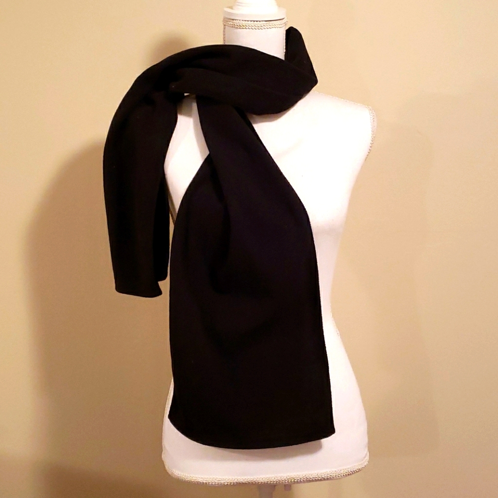 Black Polyester Scarf